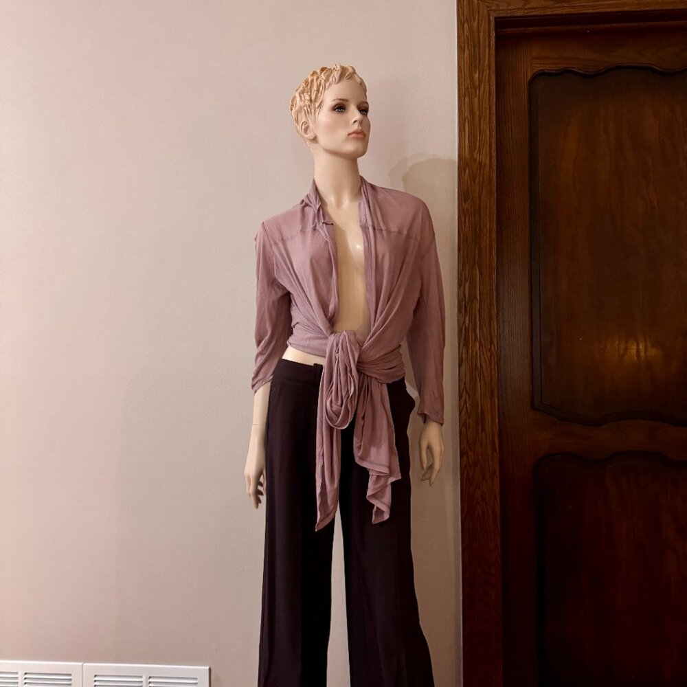 Vivienne Westwood Anglomania Y2K long-sleeve wrap, women's EU size 42, mauve